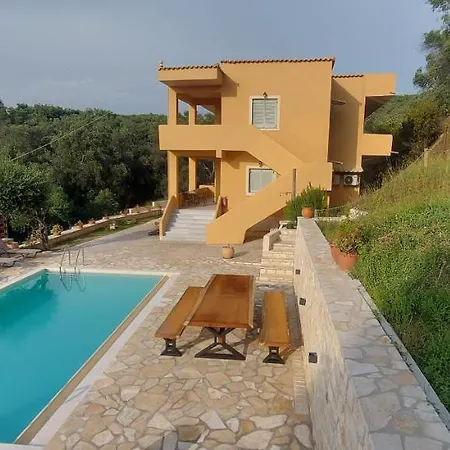 Villa Kostas-ne Corfu With Heated Salt Swimming Pool
