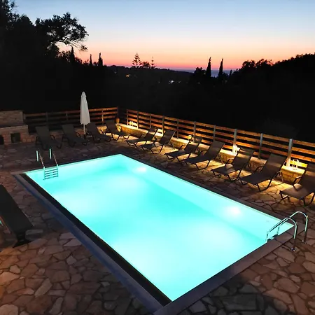 Villa Kostas-ne Corfu With Heated Salt Swimming Pool