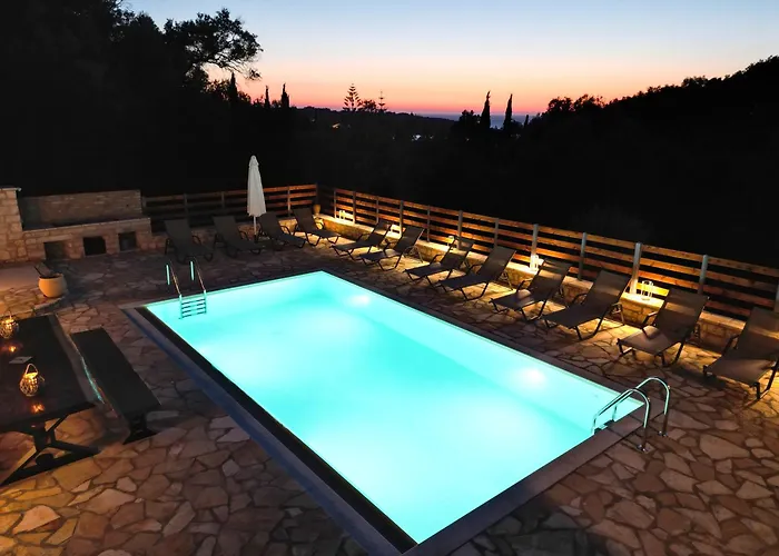 Villa Kostas-ne Corfu With Heated Salt Swimming Pool